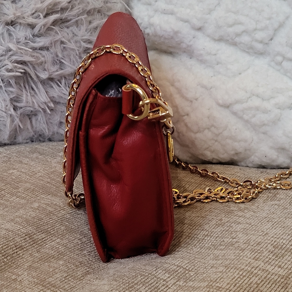 Chanel Red Caviar CC Timeless Shoulder Bag Bifold Wallet Grained Calfskin.. - Picture 5 of 16